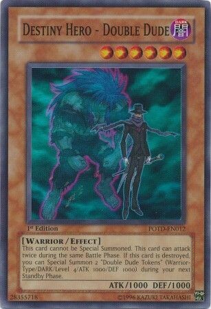 Destiny Hero - Double Dude - POTD-EN012 - Super Rare 1st Edition
Power of the Duelist [POTD] 1st Edition Singles