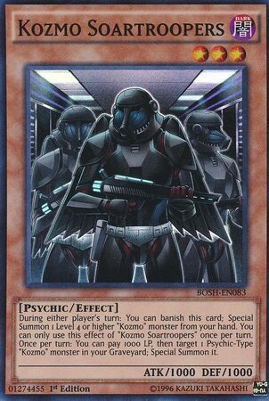Kozmo Soartroopers - BOSH-EN083 - Super Rare 1st Edition Breakers of Shadow 1st Edition Singles (espanol)