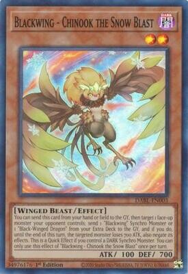 SH Blackwing - Chinook the Snow Blast - DABL-EN003 - Super Rare 1st Edition
Darkwing Blast 1st Edition Singles