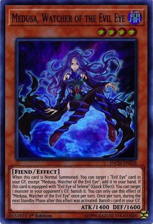 SH Medusa, Watcher of the Evil Eye - INCH-EN028 - Super Rare 1st Edition
The Infinity Chasers Singles