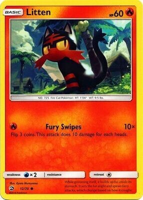 Litten - 12/70 - Common
Sun &amp; Moon: Dragon Majesty Singles