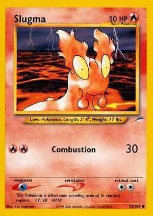 Slugma - 82/105 - Common Unlimited
Neo Destiny Unlimited Singles