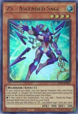ZS - Ascended Sage - LIOV-EN003 - Ultra Rare 1st Edition
Lightning Overdrive: LIOV 1st Edition Singles (Espanol)