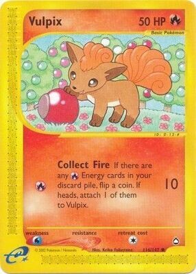 Vulpix - 116/147 - Common Aquapolis Singles