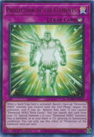 Protection of the Elements - BLMR-EN038 - Ultra Rare 1st Edition Monstrous Revenge 1st Edition Singles