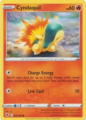 Cyndaquil - 023/189 - Common Sword &amp; Shield: Astral Radiance Singles
