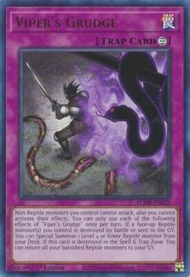 Viper&#39;s Grudge - BLMR-EN022 - Ultra Rare 1st Edition Monstrous Revenge 1st Edition Singles