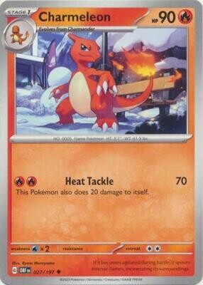 Charmeleon - 027/197 - Uncommon Obsidian Flames Singles