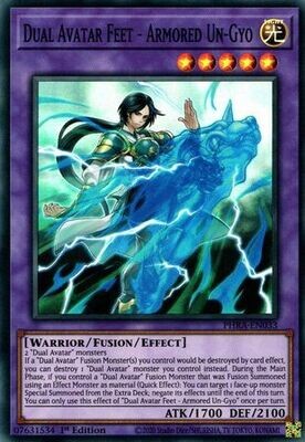 SH Dual Avatar Feet - Armored Un-Gyo - PHRA-EN033 - Super Rare 1st Edition
Phantom Rage 1st Edition Singles [PHRA]