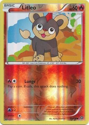 Litleo - 22/114 - Common Reverse Holo
XY: Steam Siege Reverse Holo Singles