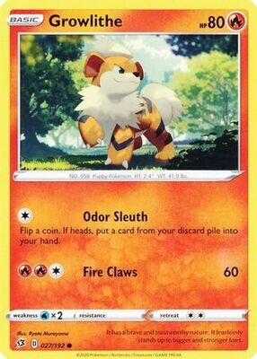 Growlithe - 027/192 - Common
Sword &amp; Shield: Rebel Clash Singles