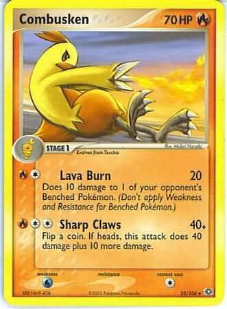 Combusken - 25/106 - Uncommon
Ex Emerald Singles