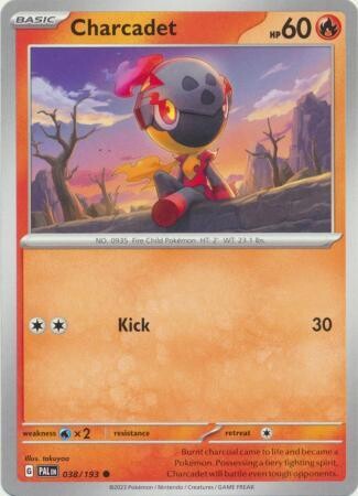 Charcadet - 038/193 - Common
Scarlet &amp; Violet: Paldea Evolved Singles