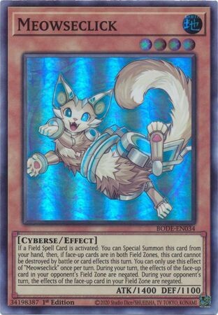 Meowseclick - BODE-EN034 - Super Rare 1st Edition Burst of Destiny 1st Edition Singles (Espanol)