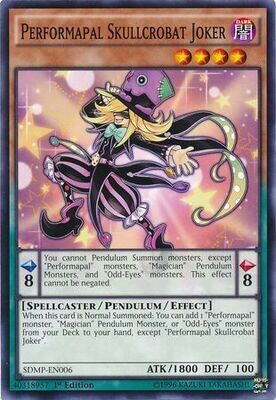 Performapal Skullcrobat Joker - SDMP-EN006 - Common 1st Edition Structure Deck: Master of Pendulum Singles