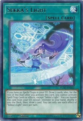 Sekka&#39;s Light - FLOD-EN062 - Rare 1st Edition Flames of Destruction 1st Edition Singles