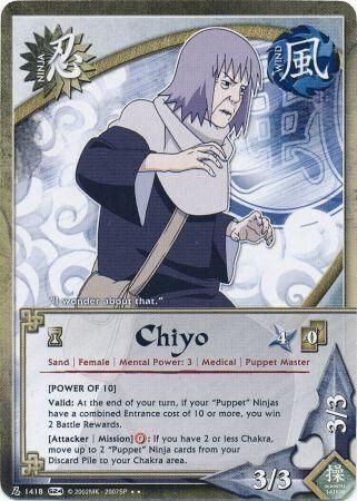 SH Chiyo [Power of 10] - 1418 - Starter Rare
Naruto CCG Promos