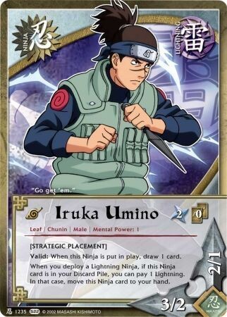 Iruka Umino - N-1235 - Common
Naruto: Weapons of War