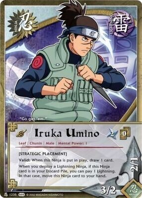 Iruka Umino - N-1235 - Common
Naruto: Weapons of War