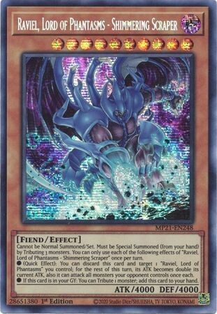 SH Raviel, Lord of Phantasms - Shimmering Scraper - MP21-EN248 - Prismatic Secret Rare
2021 Mega-Tin: Ancient Battles 1st Edition Singles