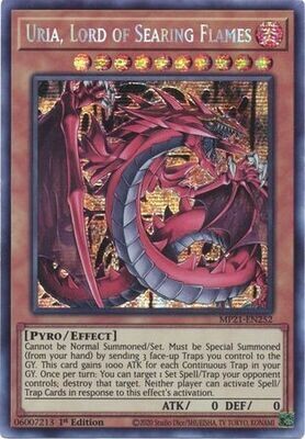 SH Uria, Lord of Searing Flames - MP21-EN252 - Prismatic Secret Rare 1st Edition
2021 Mega-Tin: Ancient Battles 1st Edition Singles