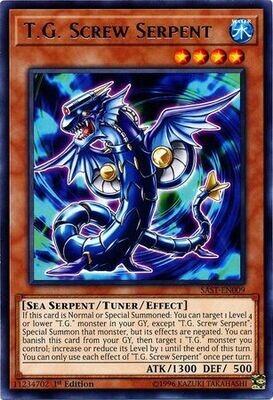 T.G. Screw Serpent - SAST-EN009 - Rare 1st Edition Savage Strike 1st Edition Singles *Espanol*