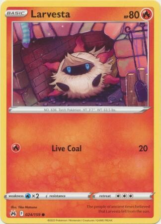 Larvesta - 024/159 - Common Crown Zenith Singles