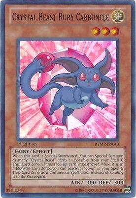 Crystal Beast Ruby Carbuncle - RYMP-EN040 - Super Rare 1st Edition
Ra Yellow Mega Pack 1st Edition Singles