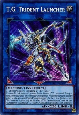 T.G. Trident Launcher - SAST-EN050 - Secret Rare 1st Edition
Savage Strike 1st Edition Singles (Espanol)