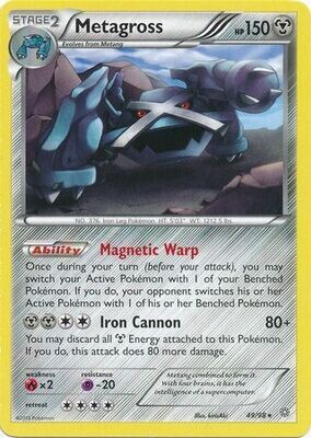 Metagross - 49/98 - Rare
XY: Ancient Origins Singles