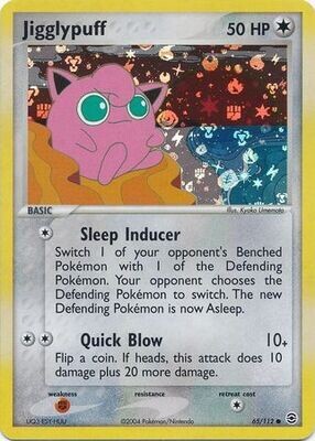 Jigglypuff - 65/112 - Common Reverse Holo
Ex Fire Red &amp; Leaf Green Reverse Holo Singles