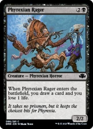 Phyrexian Rager 099/261 Dominaria Remastered Singles