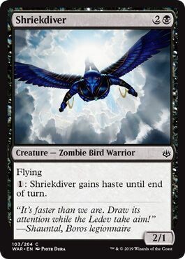 Shriekdiver 103/264
War of the Spark Singles (Español)