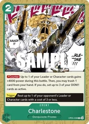 GA Charlestone - Awakening of the New Era: 1st Anniversary Tournament Cards (OP05 ANN)
Awakening of the New Era: 1st Anniversary Tournament Cards