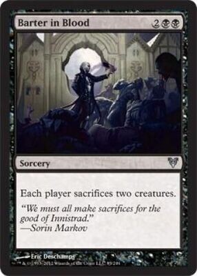Barter in Blood
Avacyn Restored Singles  (Español)