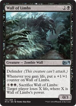 Wall of Limbs 121/269 Magic 2015 (M15) Singles