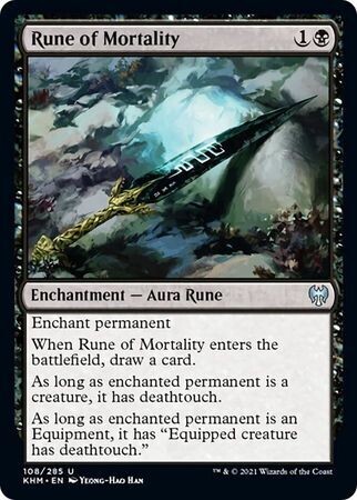Rune of Mortality 108/285 - Kaldheim Singles (foil)