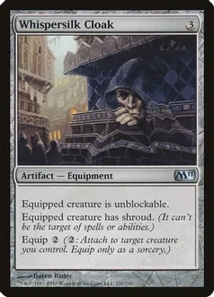 Whispersilk Cloak 221/249 - Magic 2011 (M11)