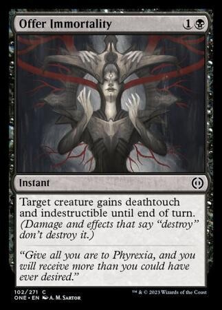 Offer Immortality 102/271 - Phyrexia All Will Be One Singles (Español)
