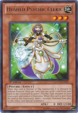 Hushed Psychic Cleric - EXVC-EN027 - Rare 1st Edition
Extreme Victory 1st Edition Singles (español)