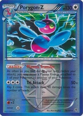 Porygon-Z - 74/101 - Holo Rare Reverse Holo
Black &amp; White 10: Plasma Blast Reverse Holo Singles