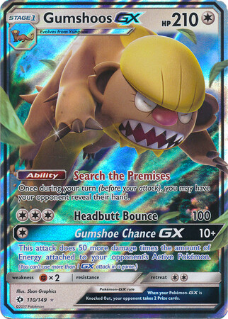 Gumshoos GX - 110/149 - Ultra Rare
Sun &amp; Moon (Base Set) Singles