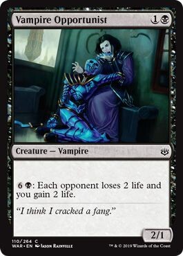 Vampire Opportunist 110/264 War of the Spark Singles