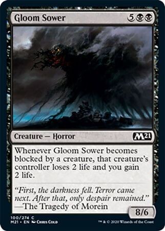 Gloom Sower 100/274 - Magic 2021 (M21) Singles