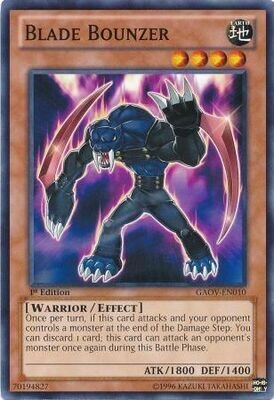 Blade Bounzer - GAOV-EN010 - Common 1st Edition Galactic Overlord 1st Edition Singles