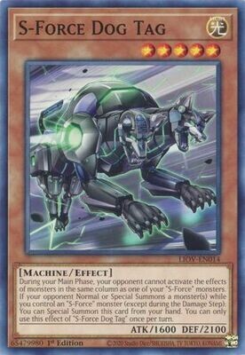 S-Force Dog Tag - LIOV-EN014 - Common 1st Edition Lightning Overdrive: LIOV 1st Edition Singles