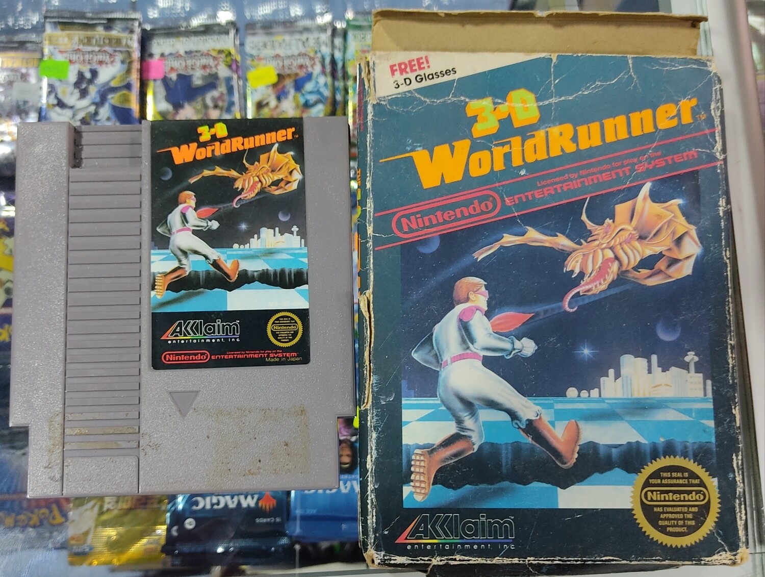 BA 3D WorldRunner NES Cartucho y Caja Nintendo