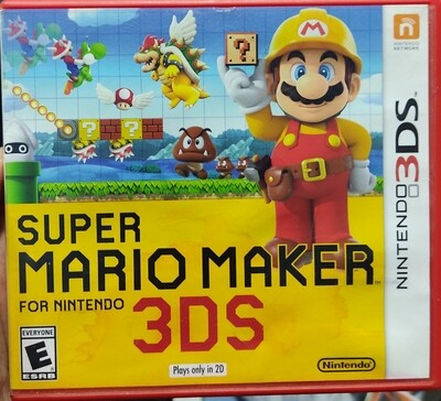 SJ Super Mario Maker 3DS Nintendo 3DS Usado Completo