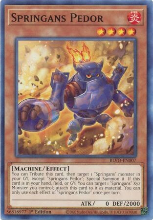 Springans Pedor - BLVO-EN007 - Common 1st Edition Blazing Vortex 1st Edition Singles