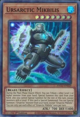 Ursarctic Mikbilis - ANGU-EN029 - Super Rare 1st Edition Ancient Guardians 1st Edition Singles *Espanol*